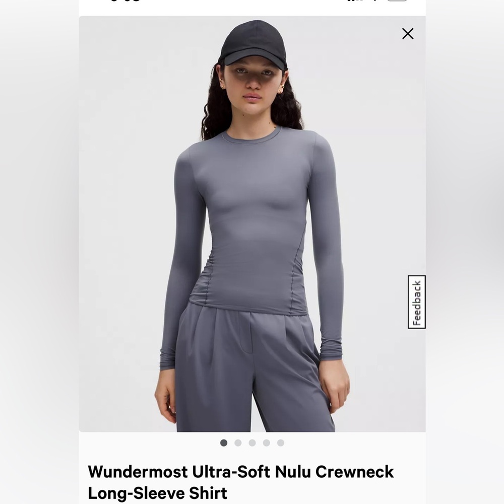 Gray Long-Sleeve Crewneck Shirt